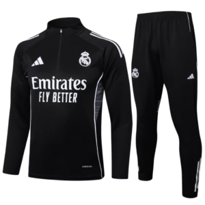 Chándal 2025/26 Cremallera Media – Real Madrid
