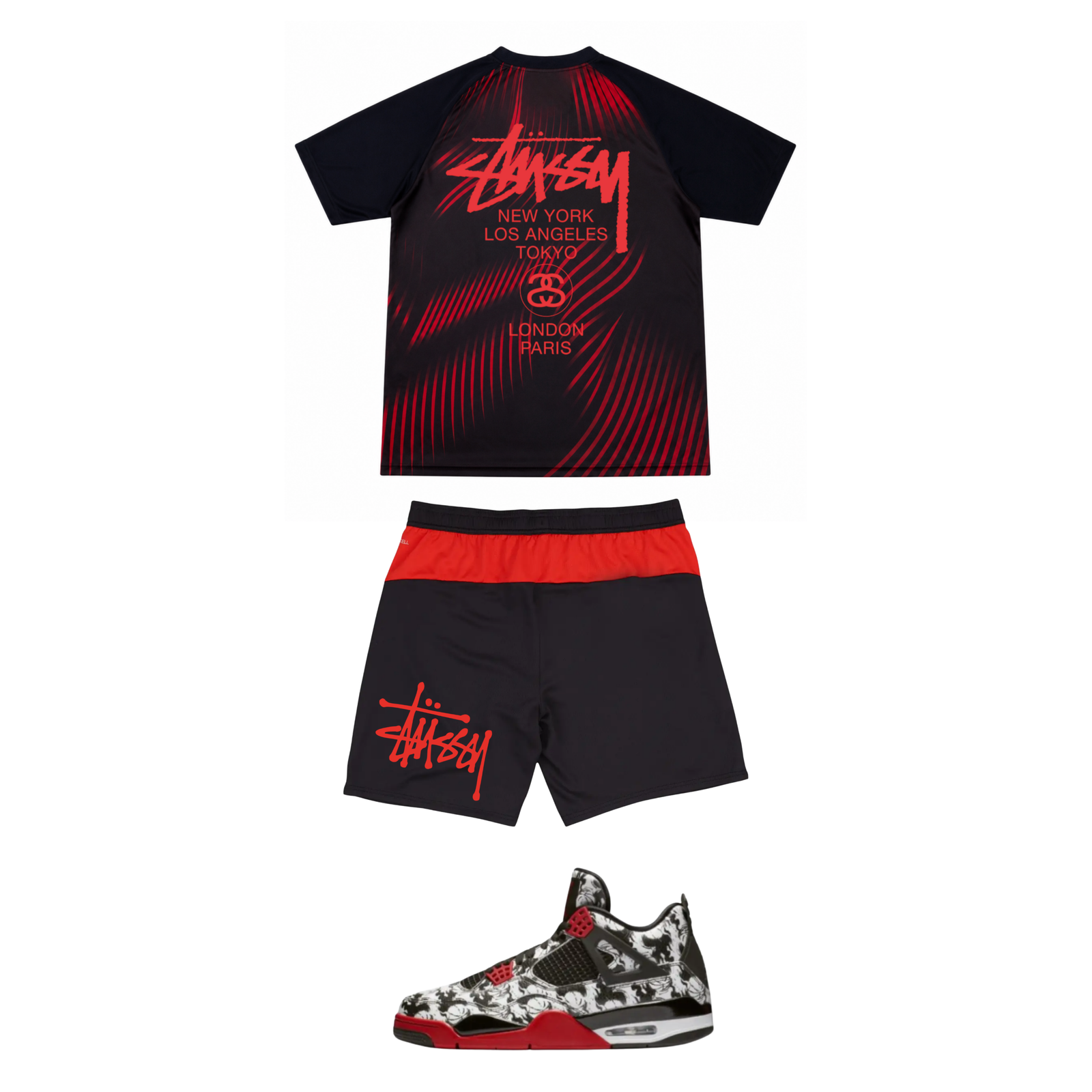 AC Milan x Stussy Set - Imagen 3